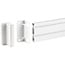 InLine® Slatwall montagebeugel voor wandmontagepaneel, wit, set van 2