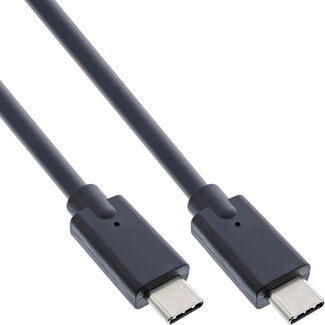 InLine® InLine® USB 3.2 Gen.2x2 kabel, USB-C male / male, zwart, 2m