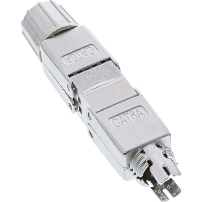 InLine® Kabelconnector Cat.6A, met LSA-technologie, afgeschermd, plat