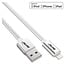 InLine® Lightning USB-kabel, voor iPad,iPhone,zilver/alum. 2m MFi-gecertificeerd