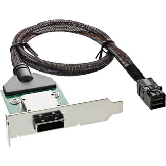 InLine® InLine® SAS HD LP PCI slotbeugel met kabel,ext. SFF-8088 naar int. SFF-8643,0,5m