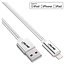 InLine® Lightning USB-kabel,voor iPad,iPhone,zilver/alum.1m MFi-gecertificeerd