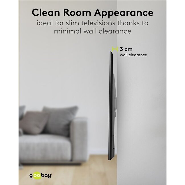 Goobay TV Wall Mount FIXED (XL)