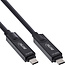 InLine® USB 3.2 Gen.2 AOC-kabel, USB-C M/M, 8K60Hz, 60W, zwart, 7,5m