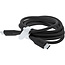 InLine® USB 2.0-kabel, USB-C-snelladingskabel 100 W, Black Cookie/zwart 2m