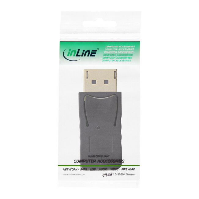 InLine® DisplayPort Adapter, DisplayPort male naar mini DisplayPort female, 4K
