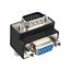 InLine® VGA-adapter 90° hoek 15-pin male / female