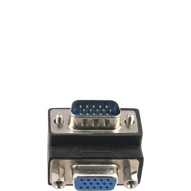 InLine® VGA-adapter 90° hoek 15-pin male / female