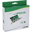 InLine® Combo kaart Gigabit netwerk en USB 3.2 Gen.1, 1x RJ45, 3x USB-A, PCIe x1