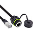 InLine® Patchkabel koppelaar Cat.6A, IP68, RJ45-bus naar stekker, 20cm