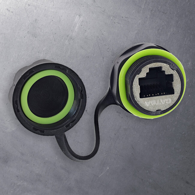 InLine® Patchkabel koppelaar Cat.6A, IP68, RJ45-bus naar stekker, 20cm