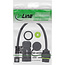 InLine® Patchkabel koppelaar Cat.6A, IP68, RJ45-bus naar stekker, 20cm