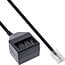 InLine® TAE adapterkabel, RJ45 male naar TAE NFN aansluiting, 20cm
