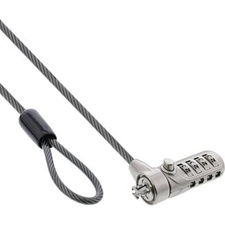 InLine® InLine® Notebook-veiligheidsslot, combinatie, 2m, 4,4mm