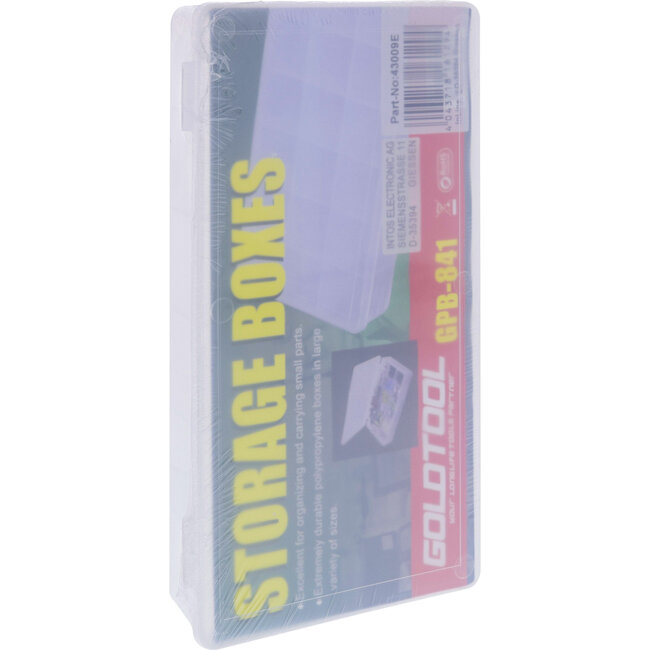 InLine® Opbergdoos kleine onderdelen, 18 vakjes, afmetingen: 213x114x35mm,