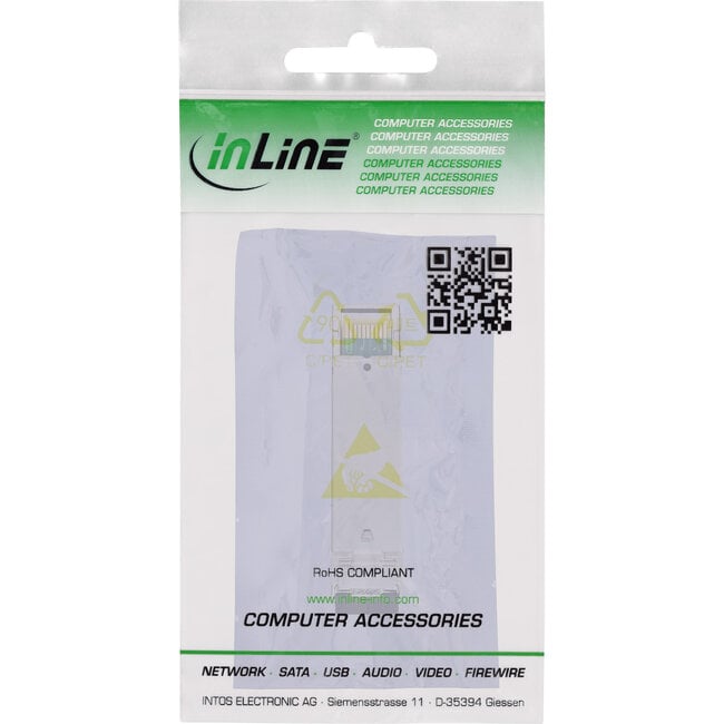 InLine® SFP-module glasvezel 850nm multimode met LC-aansluitingen, 300m, 2,5Gb/s