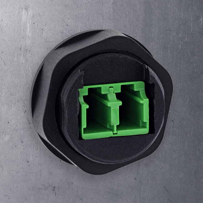 InLine® Glasvezel koppelaar LC, kort, IP68, 2x2 LC-connector, M20