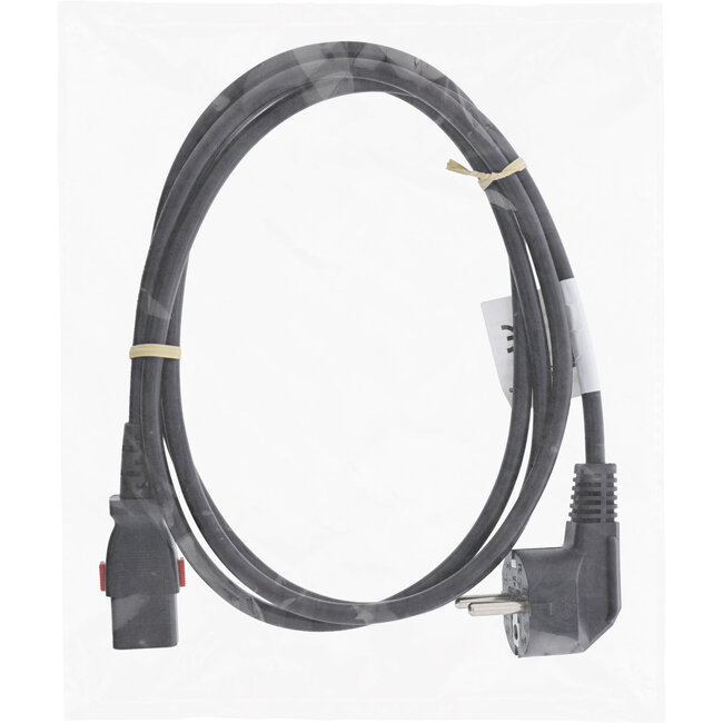 InLine® Netkabel, haaks aardingscontact naar C13 vergrendelbaar, 5m