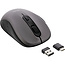 InLine® Muis 3-in-1, Bluetooth + 2x 2,4GHz radio, 5 knoppen, optisch,grijs/zwart