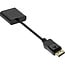 InLine® Basic DisplayPort-naar-VGA-adapterkabel, zwart, 0,15 m