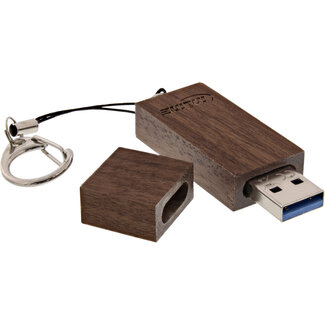 InLine® InLine® woodstick USB 3.0 geheugenstick, walnoot, 64GB
