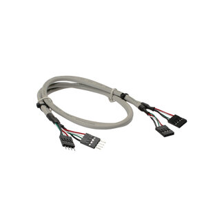 InLine® InLine® USB 2.0 verlengkabel, intern, 2x 4-pins male-female aansluiting, 0,60m