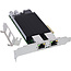 InLine® Dual Gigabit netwerkkaart, 2x RJ45 1 Gb/s, PCIe x4, PoE+