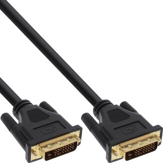 InLine® InLine® DVI-D aansluitkabel Premium, digitaal 24+1 male / male, Dual Link, 20m