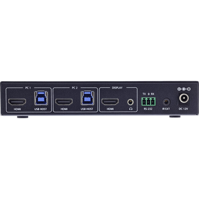 InLine® KVM-schakelaar, 2-weg, HDMI, 8K@60Hz, USB 3.2, met IR & RS-232