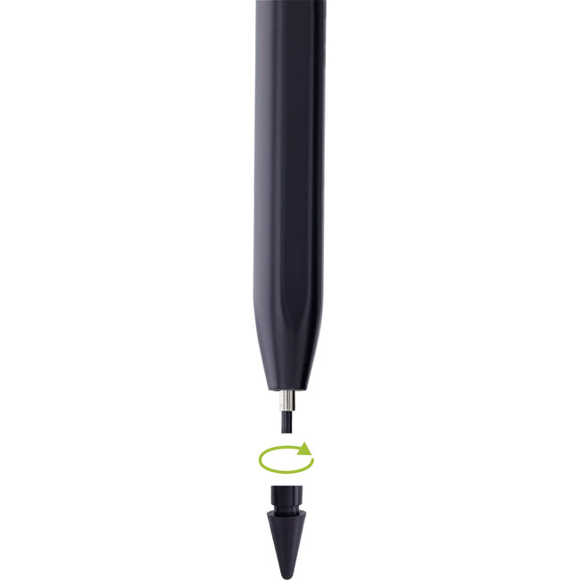 InLine® Stylus per iPad, precisione, riconoscimento inclinazione, USB-C, nero
