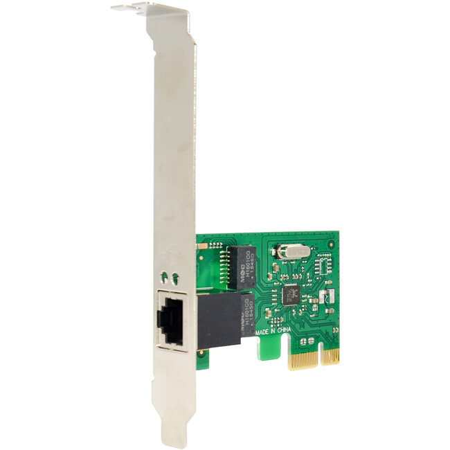InLine® Gigabit netwerkkaart, 1x RJ45 1Gb/s, PCIe x1, incl. low-profile