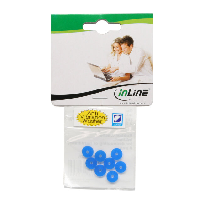 InLine® Rubberen sluitringen, voor het ontkoppelen van harde schijven, 8 stks.