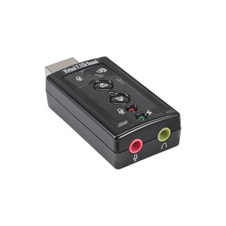 InLine® InLine® USB audiokaart, met virtueel 7.1 surround-geluid