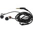 InLine® woodin-ear, in-ear headset met kabelmicrofoon en functietoets, walnoot