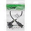InLine® Netkabel, haaks aardingscontact naar C13 vergrendelbaar, 0,5m