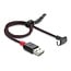 Delock EASY-USB 2.0 Cable Type-A male to USB Type-C™ male angled up / down 0,5 m black