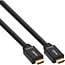 InLine® HDMI High Speed kabel met ethernet, male / male, actief, zwart/goud, 30m
