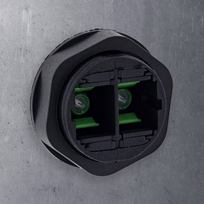 InLine® Glasvezel koppelaar SC, kort, IP68, 2x2 SC-connector, M20