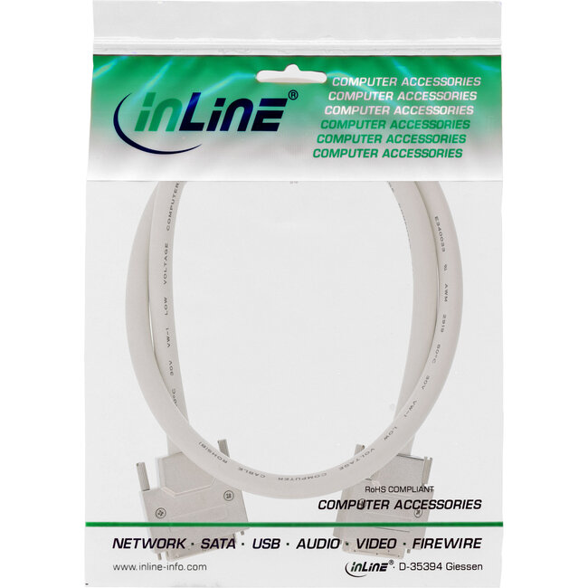 InLine® SCSI U320 kabel, 68-pin micro Centronics (VHD) male / male, 3m