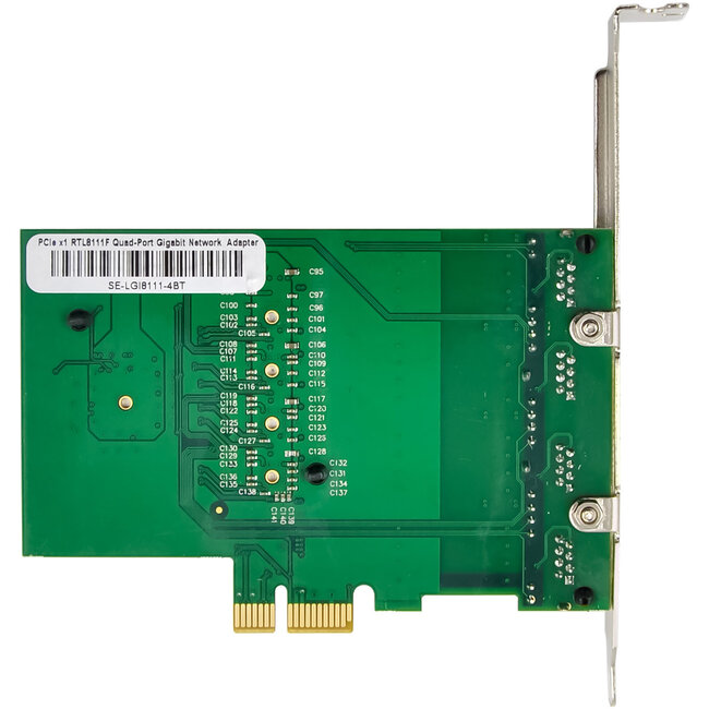 InLine® Quad Gigabit netwerkkaart, 4x RJ45 1 Gb/s, PCIe x1