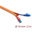 Delock Cable Protection Sleeve self-closing 2 m x 10 mm orange