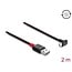 Delock EASY-USB 2.0 Cable Type-A male to USB Type-C™ male angled up / down 2 m black