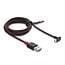 Delock EASY-USB 2.0 Cable Type-A male to USB Type-C™ male angled up / down 2 m black