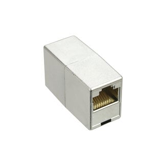 InLine® InLine® Cat.5e patchkabel koppeling 2x RJ45 female, gemetalliseerd afgeschermd