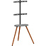InLine® woodstand II, TV-standaard met plank, voor TV 43"-65" (110-165 cm)