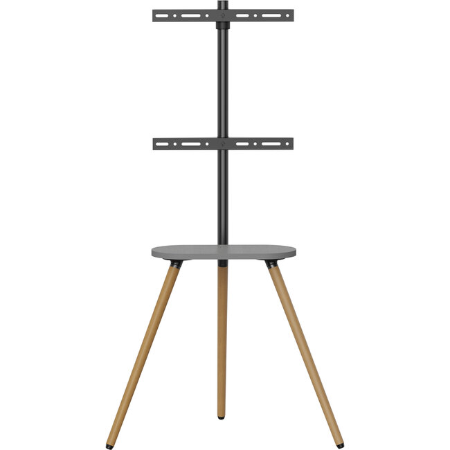 InLine® woodstand II, TV-standaard met plank, voor TV 43"-65" (110-165 cm)