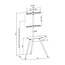 InLine® woodstand II, TV-standaard met plank, voor TV 43"-65" (110-165 cm)