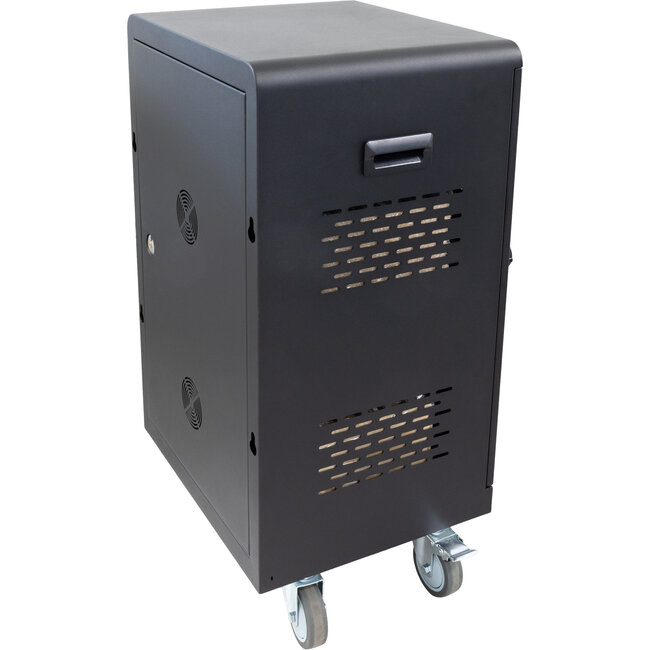 InLine® mobiele laadkast, 32x USB-C, 2000W, PD3, QC5, afsluitbaar, zwart