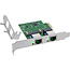InLine® Dual Gigabit netwerkkaart, 2x RJ45 1Gb/s, PCIe x1, LP slot bracket