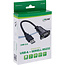 InLine® USB 2.0 naar seriële adapterkabel, USB A naar 9-pin Sub D male, 0,25m
